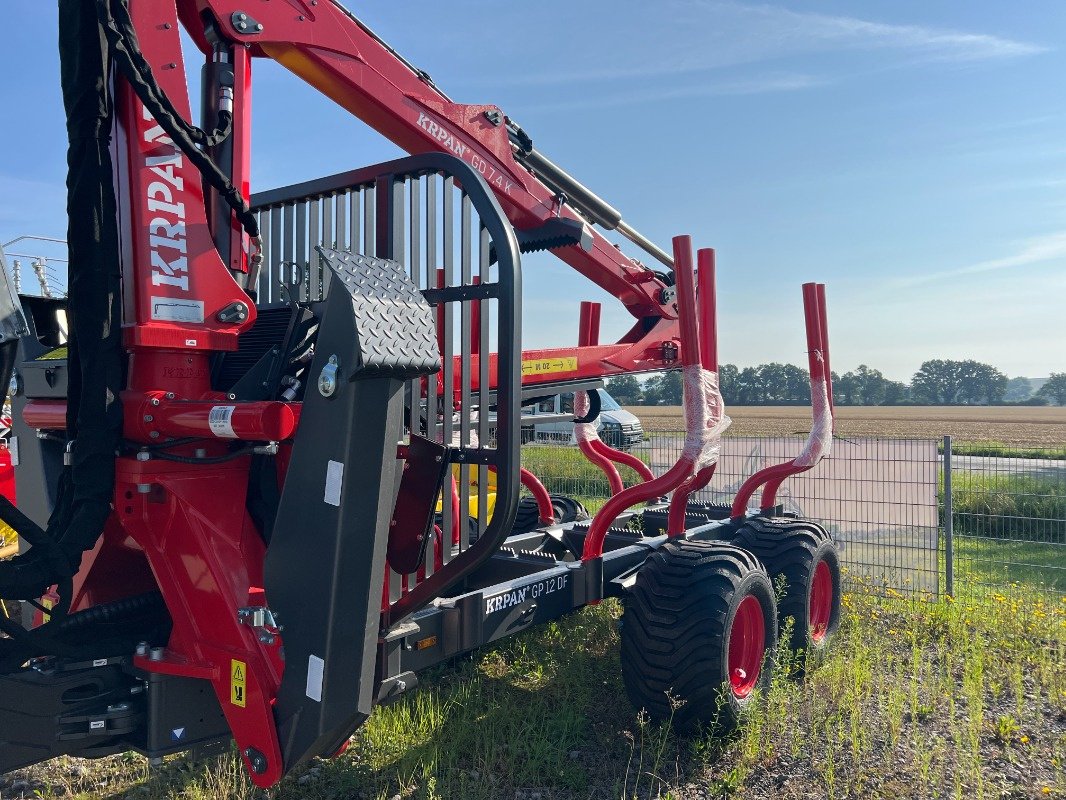 Rückewagen & Rückeanhänger от тип Krpan GP 12 DF mit Kran, Neumaschine в Steinheim-Bergheim (Снимка 9)