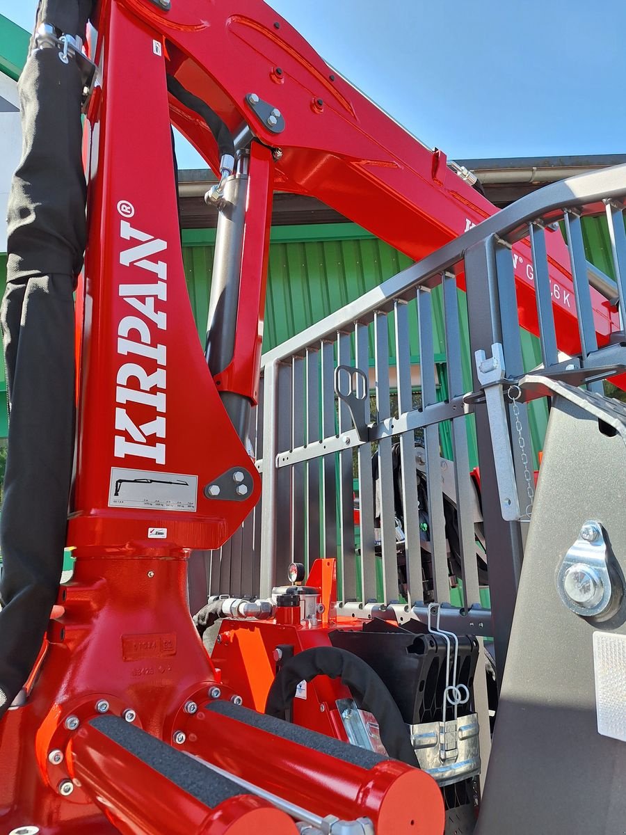 Rückewagen & Rückeanhänger del tipo Krpan GP 8 DF mit Forstkran GD 7,6 K, hydr. Bremse, Neumaschine en Bergheim (Imagen 7)