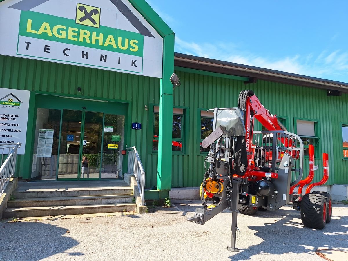 Rückewagen & Rückeanhänger van het type Krpan GP 8 DF mit Forstkran GD 7,6 K, pneum. Bremse, Neumaschine in Bergheim (Foto 2)