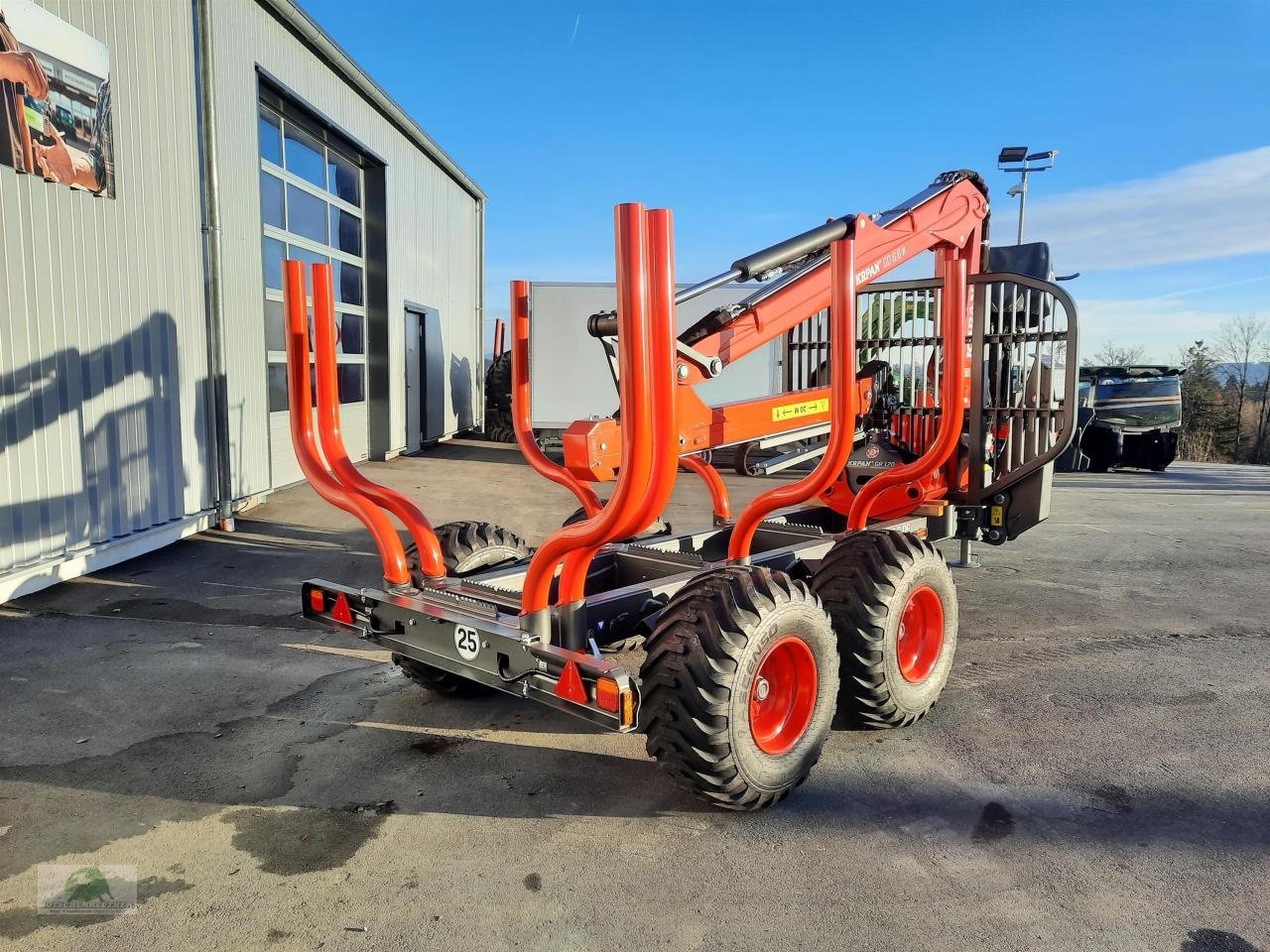 Rückewagen & Rückeanhänger del tipo Krpan GP 8 DF mit Kran 6,6k, Neumaschine In Steinwiesen (Immagine 3)