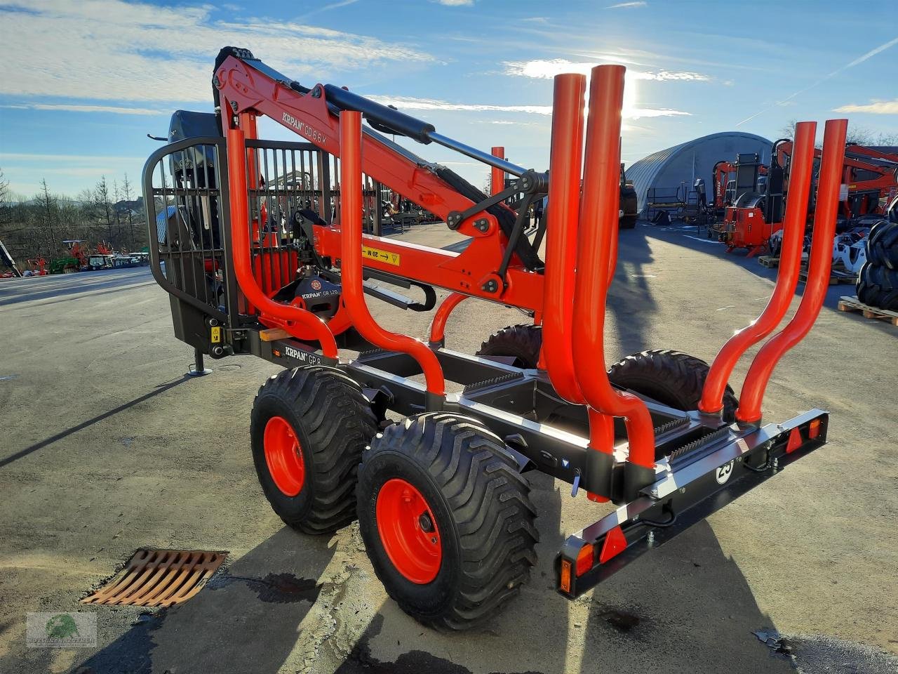 Rückewagen & Rückeanhänger del tipo Krpan GP 8 DF mit Kran 6,6k, Neumaschine In Steinwiesen (Immagine 4)