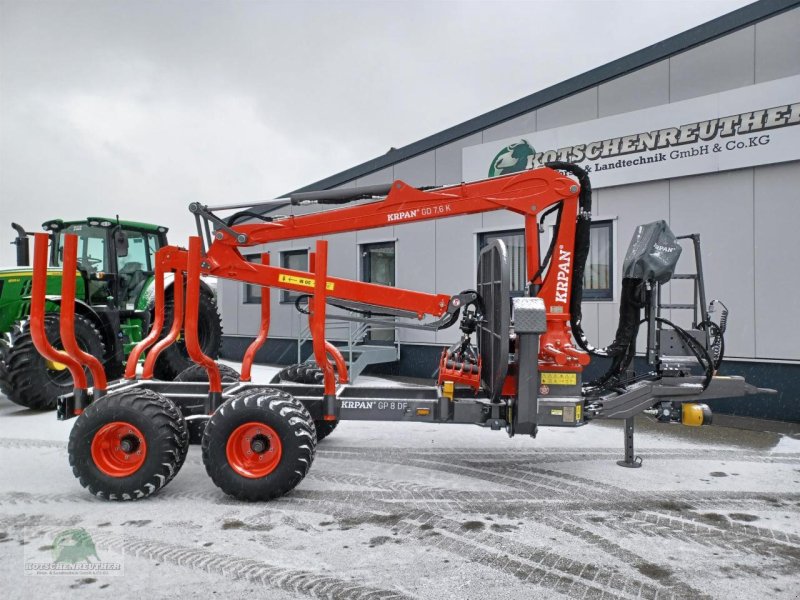 Rückewagen & Rückeanhänger des Typs Krpan GP 8 DF mit Kran 7,6k, Neumaschine in Steinwiesen (Bild 1)