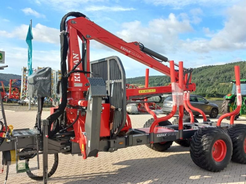 Rückewagen & Rückeanhänger typu Krpan KRPAN GP 10 D mit Kran 7,4K, Neumaschine v Wasungen (Obrázek 1)