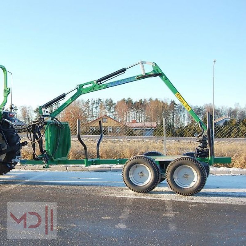 Rückewagen & Rückeanhänger типа MD Landmaschinen KELLFRI Forstanhänger mit Kran 3,6M, Neumaschine в Zeven (Фотография 2)