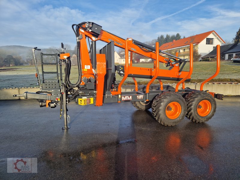 Rückewagen & Rückeanhänger del tipo MTM 10T 10to 9,20m Kran Druckluft Doppelrohrrahmen, Neumaschine In Tiefenbach (Immagine 1)