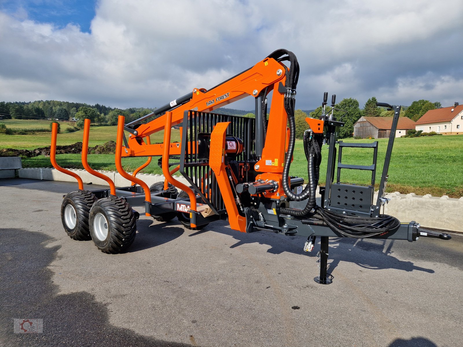 Rückewagen & Rückeanhänger a típus MTM 10T S 10to 7,70m Kran Druckluft Zentralrohrrahmen, Neumaschine ekkor: Tiefenbach (Kép 3)