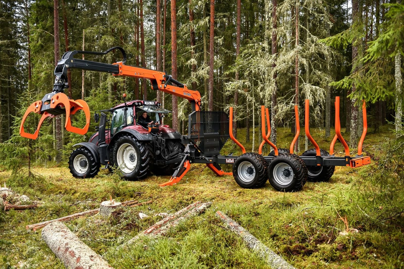 Rückewagen & Rückeanhänger типа MTM 12 T Rückewagen mit 7300 Kran, Gebrauchtmaschine в Bad Leonfelden (Фотография 9)