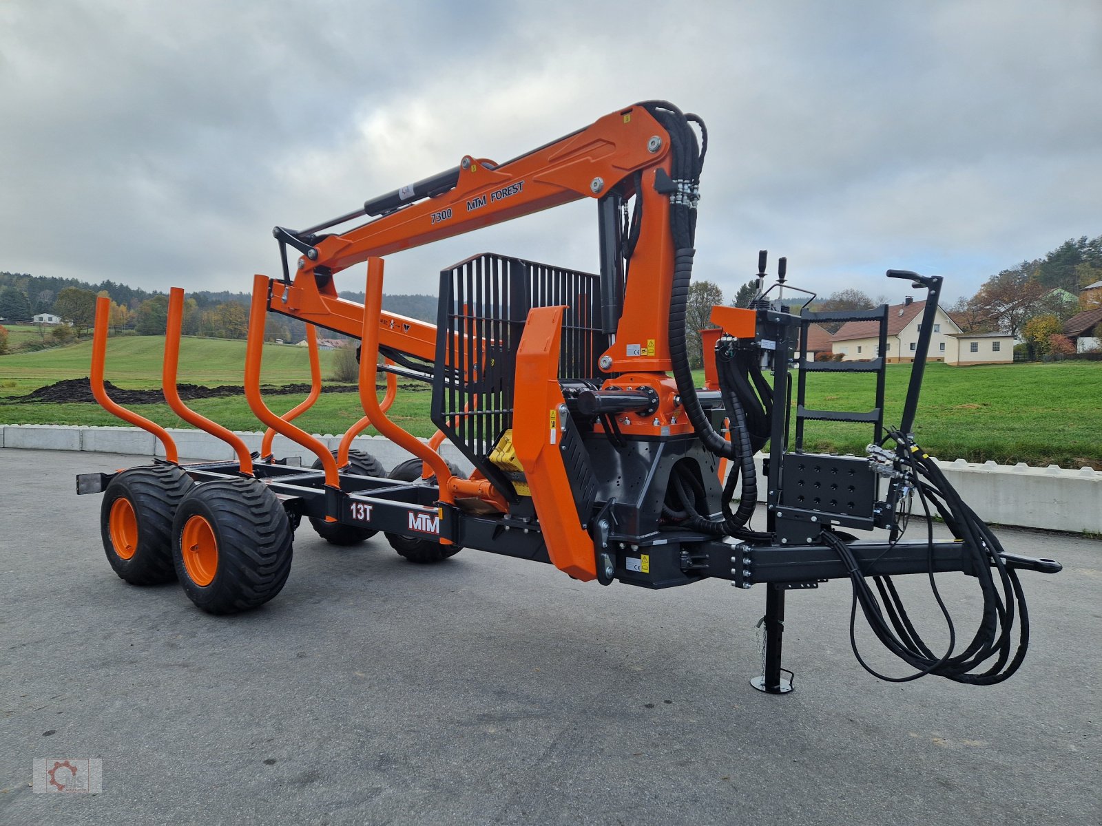 Rückewagen & Rückeanhänger typu MTM 13T 13to 8,10m Kran Druckluft Doppelrohrrahmen, Neumaschine v Tiefenbach (Obrázek 11)