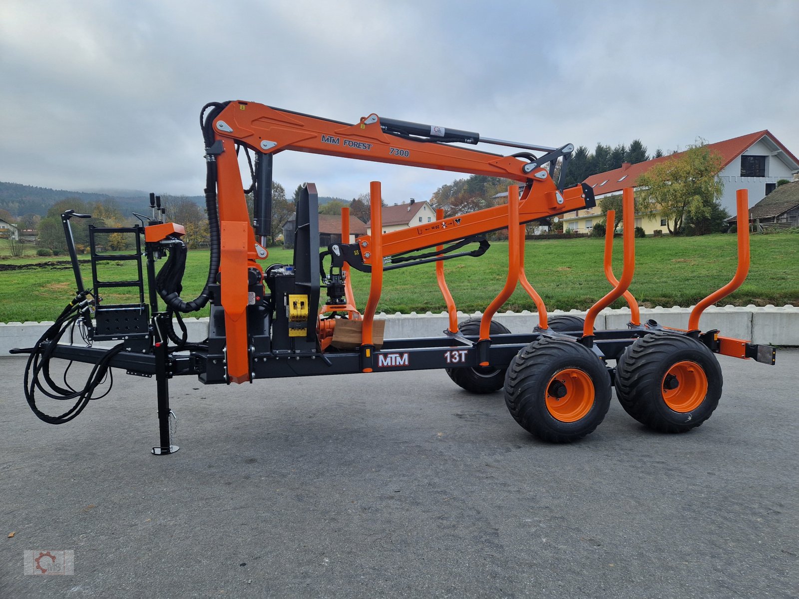 Rückewagen & Rückeanhänger typu MTM 13T 13to 8,10m Kran Druckluft Doppelrohrrahmen, Neumaschine v Tiefenbach (Obrázek 12)