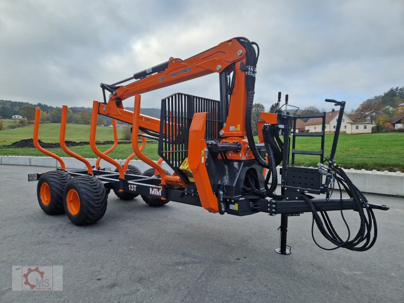 Rückewagen & Rückeanhänger typu MTM 13T 13to 8,10m Kran Druckluft Doppelrohrrahmen, Neumaschine w Tiefenbach (Zdjęcie 1)