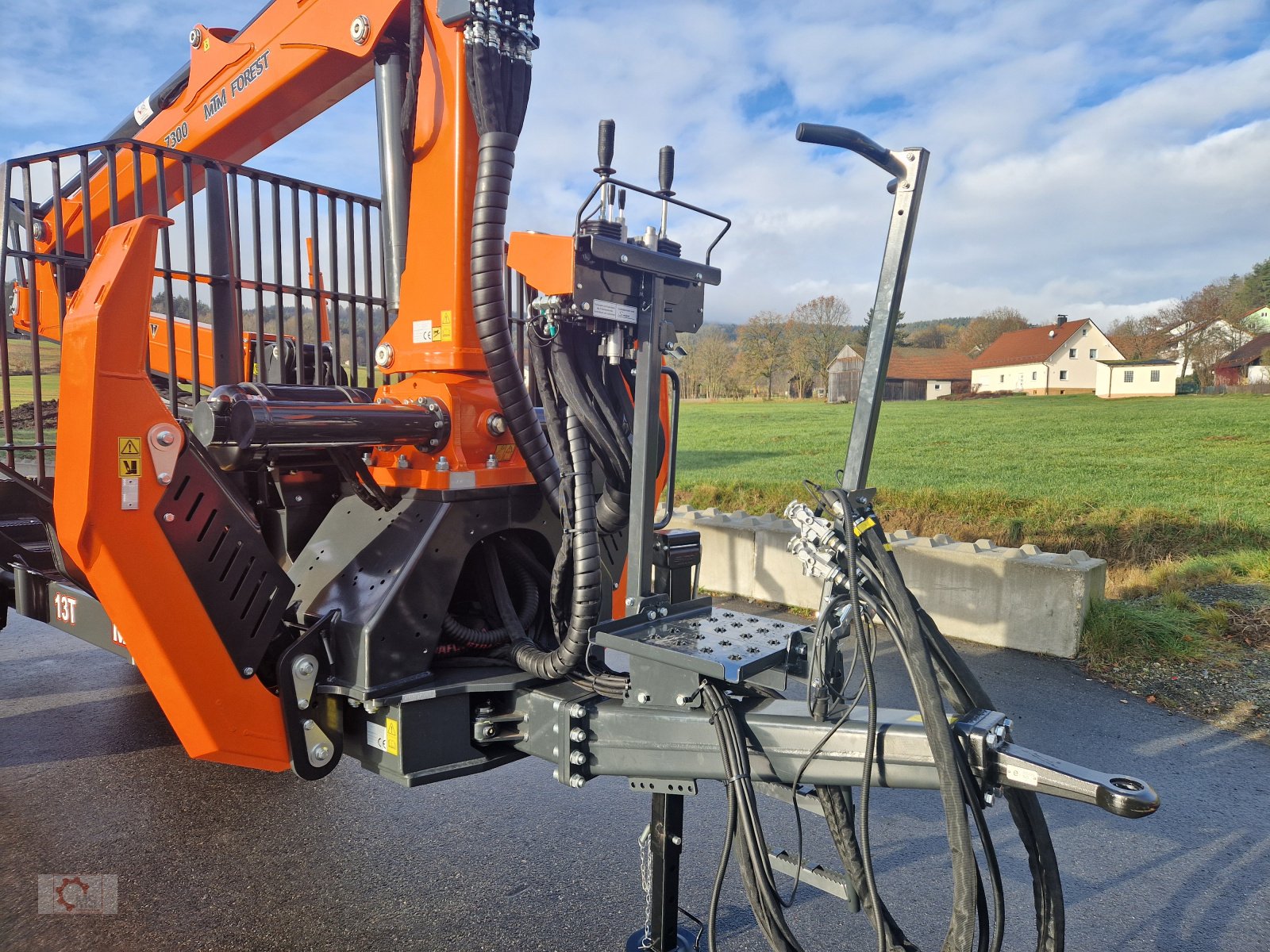 Rückewagen & Rückeanhänger a típus MTM 13T 13to 8,10m Kran Forwarder Rungen Druckluft Doppelrohrrahmen, Neumaschine ekkor: Tiefenbach (Kép 10)