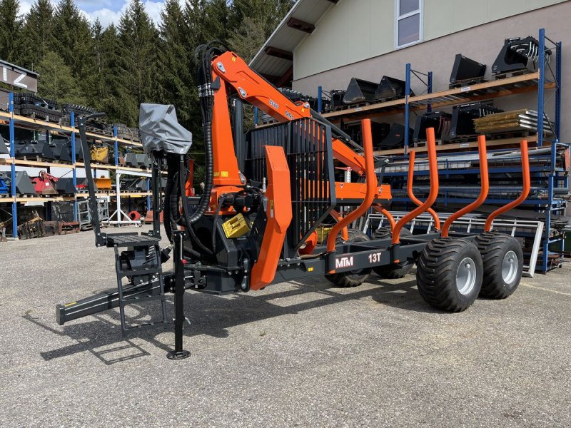 Rückewagen & Rückeanhänger del tipo MTM 13T Rückewagen mit MTM 8600 Forstkran, Neumaschine In Bad Leonfelden (Immagine 1)