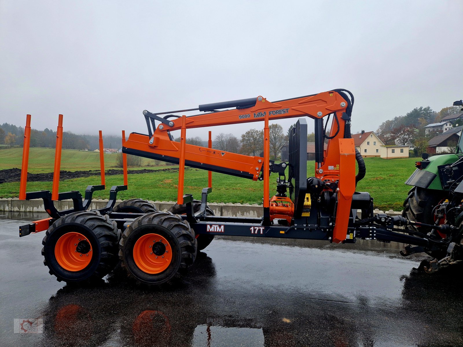 Rückewagen & Rückeanhänger typu MTM 17T 17to 9,80m Kran Forwarder Rungen Druckluft Doppelrohrrahmen, Neumaschine w Tiefenbach (Zdjęcie 1)