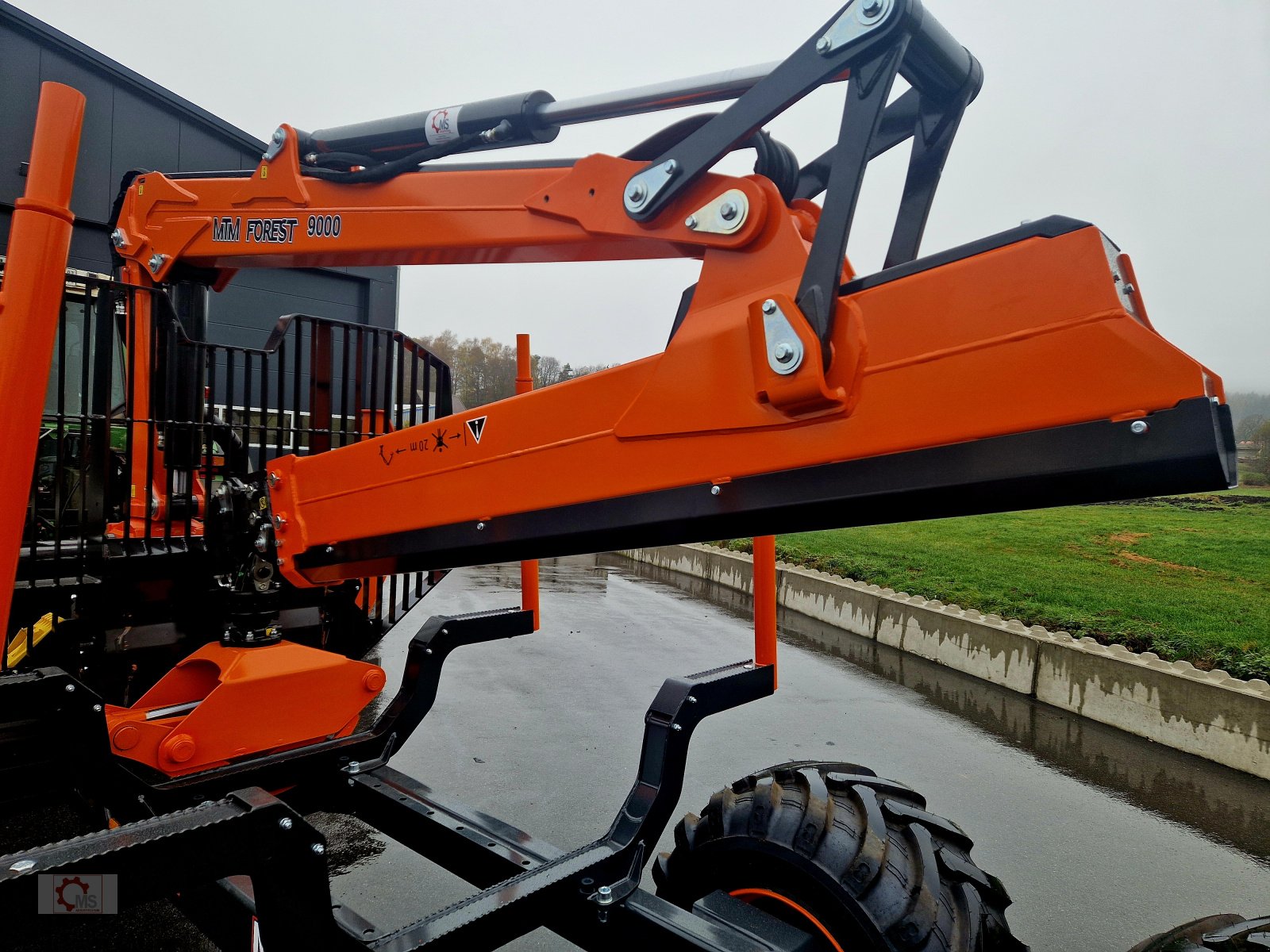 Rückewagen & Rückeanhänger typu MTM 17T 17to 9,80m Kran Forwarder Rungen Druckluft Doppelrohrrahmen, Neumaschine w Tiefenbach (Zdjęcie 18)