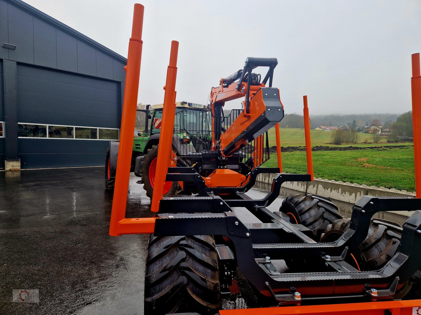 Rückewagen & Rückeanhänger typu MTM 17T 17to 9,80m Kran Forwarder Rungen Druckluft Doppelrohrrahmen, Neumaschine w Tiefenbach (Zdjęcie 21)