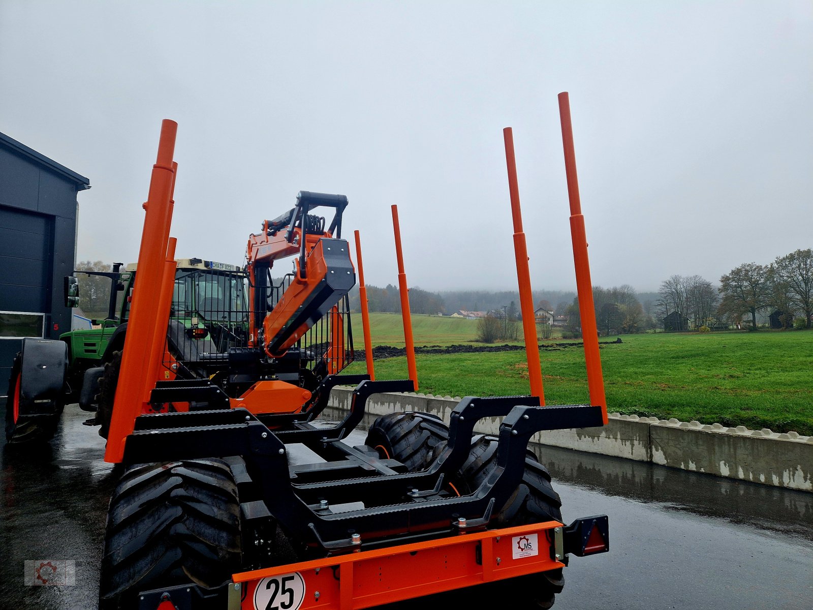 Rückewagen & Rückeanhänger typu MTM 17T 17to 9,80m Kran Forwarder Rungen Druckluft Doppelrohrrahmen, Neumaschine w Tiefenbach (Zdjęcie 25)