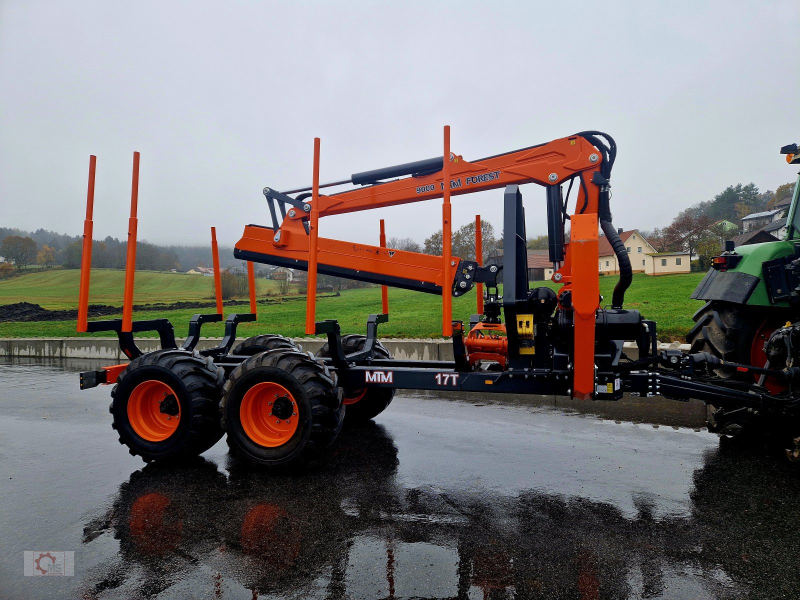 Rückewagen & Rückeanhänger typu MTM 17T 17to 9,80m Kran Forwarder Rungen Druckluft Doppelrohrrahmen, Neumaschine w Tiefenbach (Zdjęcie 27)