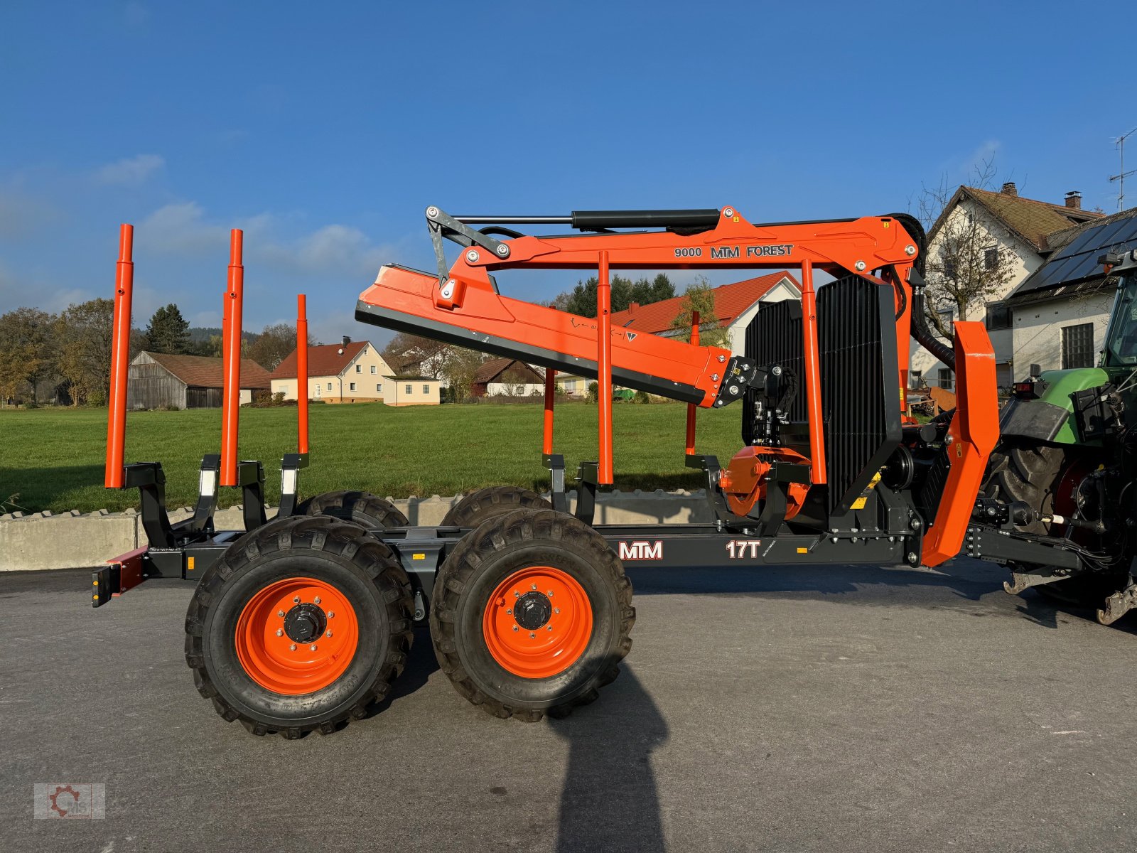 Rückewagen & Rückeanhänger tipa MTM 17T 17to 9,80m Kran Forwarder Rungen Druckluft Doppelrohrrahmen, Neumaschine u Tiefenbach (Slika 8)