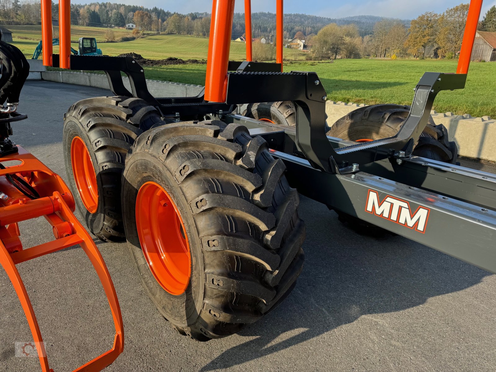 Rückewagen & Rückeanhänger tipa MTM 17T 17to 9,80m Kran Forwarder Rungen Druckluft Doppelrohrrahmen, Neumaschine u Tiefenbach (Slika 10)