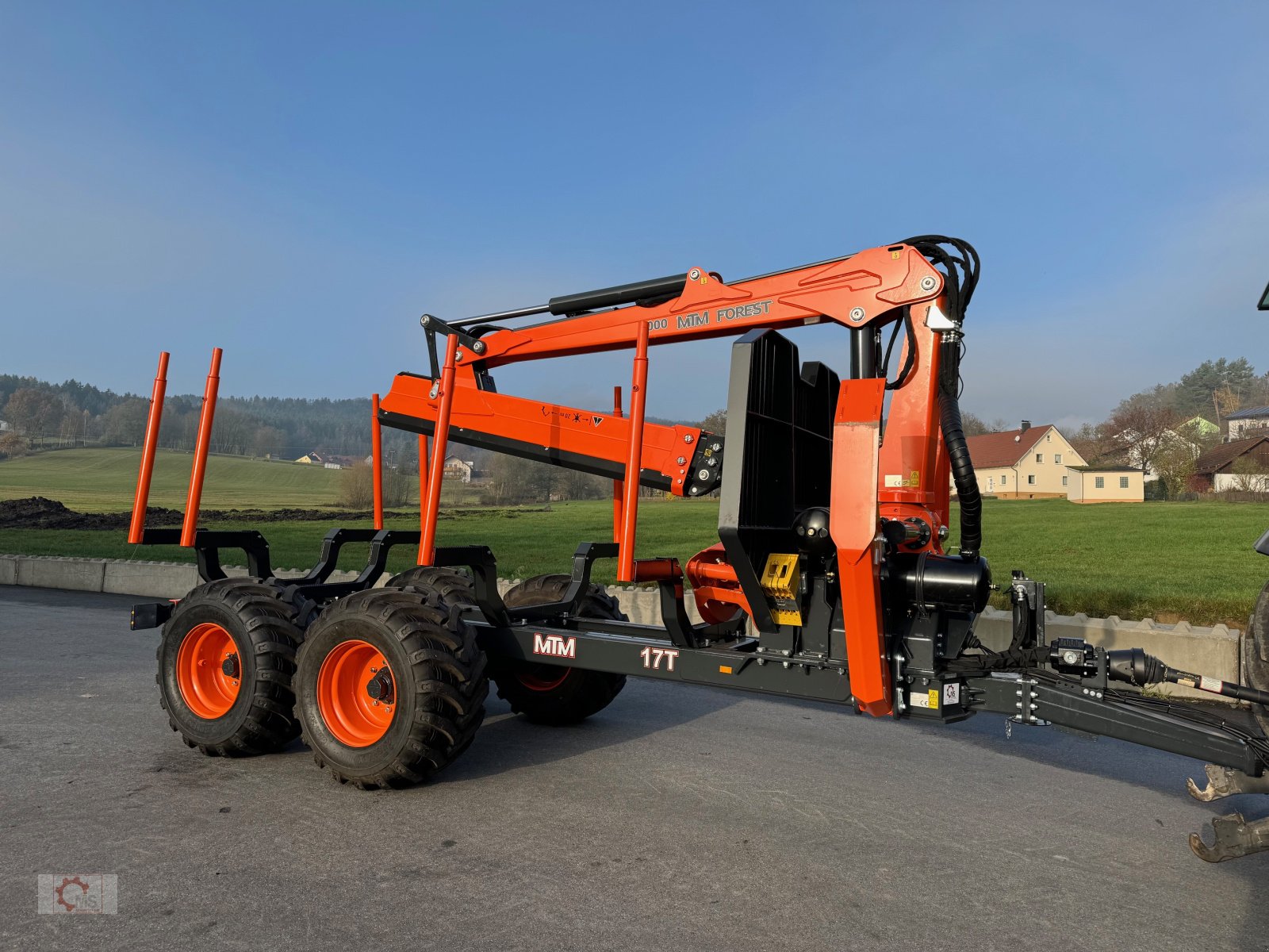 Rückewagen & Rückeanhänger tipa MTM 17T 17to 9,80m Kran Forwarder Rungen Druckluft Doppelrohrrahmen, Neumaschine u Tiefenbach (Slika 22)