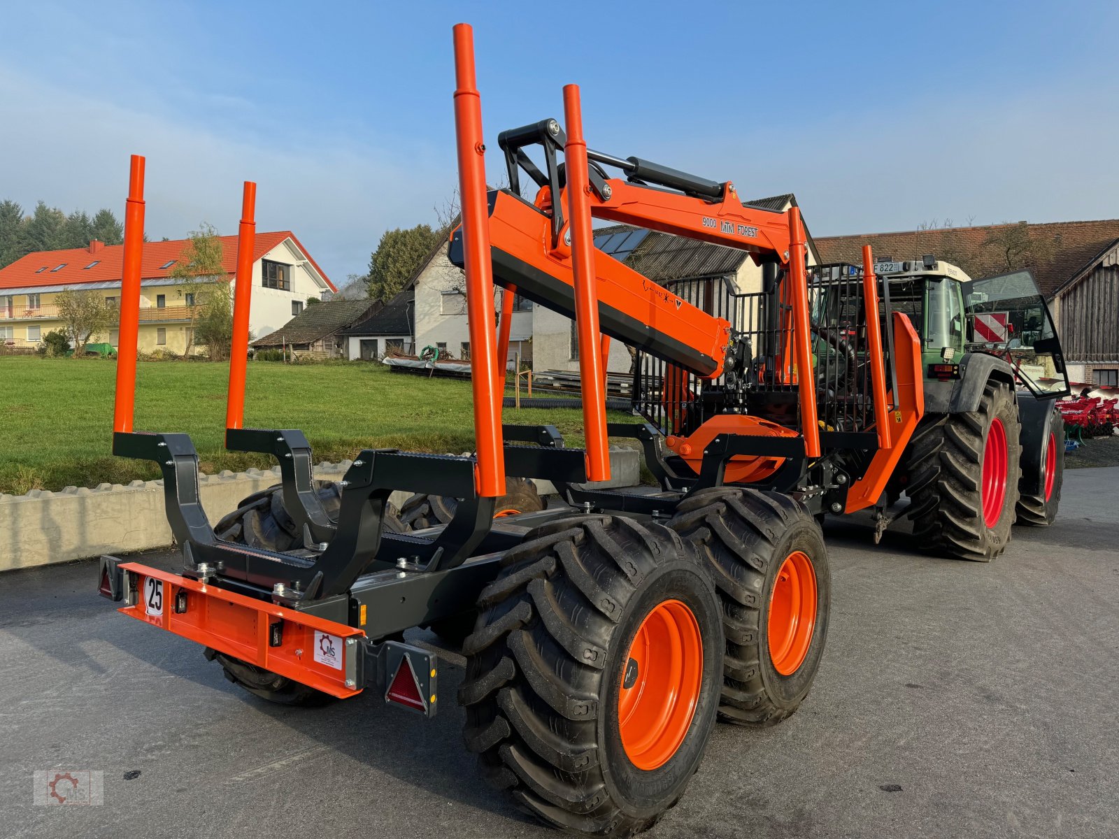 Rückewagen & Rückeanhänger tipa MTM 17T 17to 9,80m Kran Forwarder Rungen Druckluft Doppelrohrrahmen, Neumaschine u Tiefenbach (Slika 26)