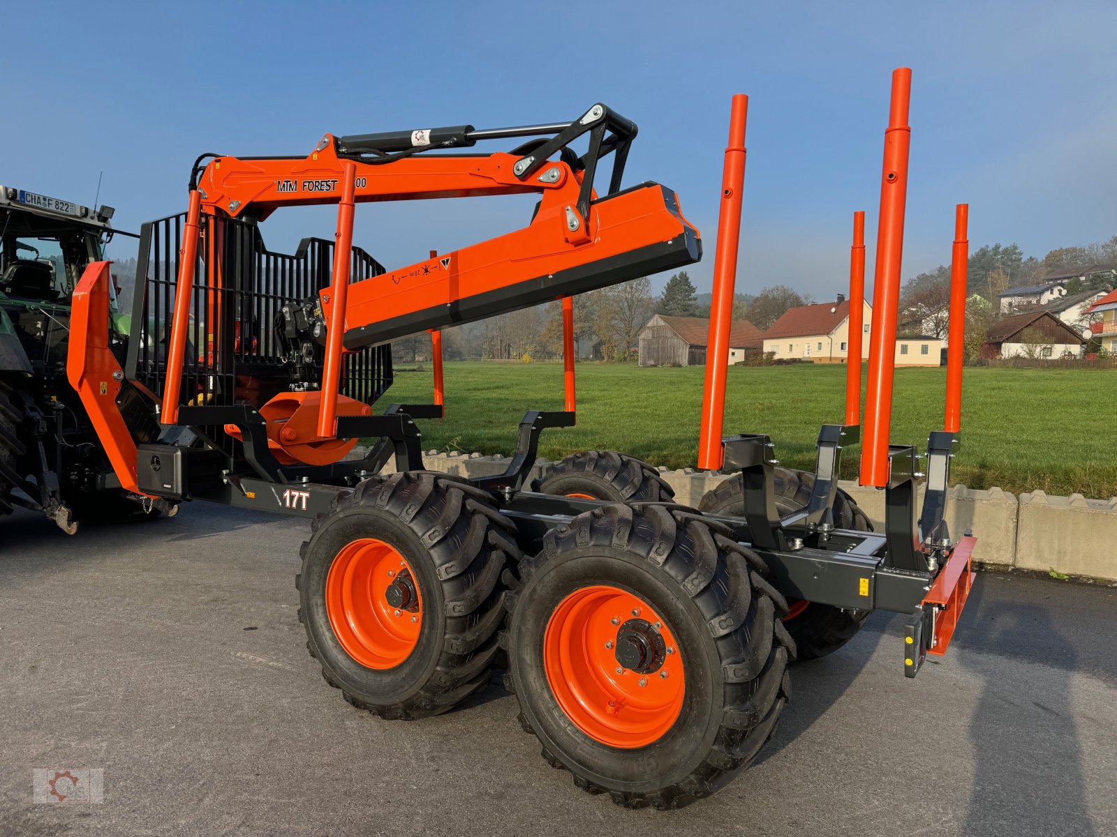 Rückewagen & Rückeanhänger tipa MTM 17T 17to 9,80m Kran Forwarder Rungen Druckluft Doppelrohrrahmen, Neumaschine u Tiefenbach (Slika 30)