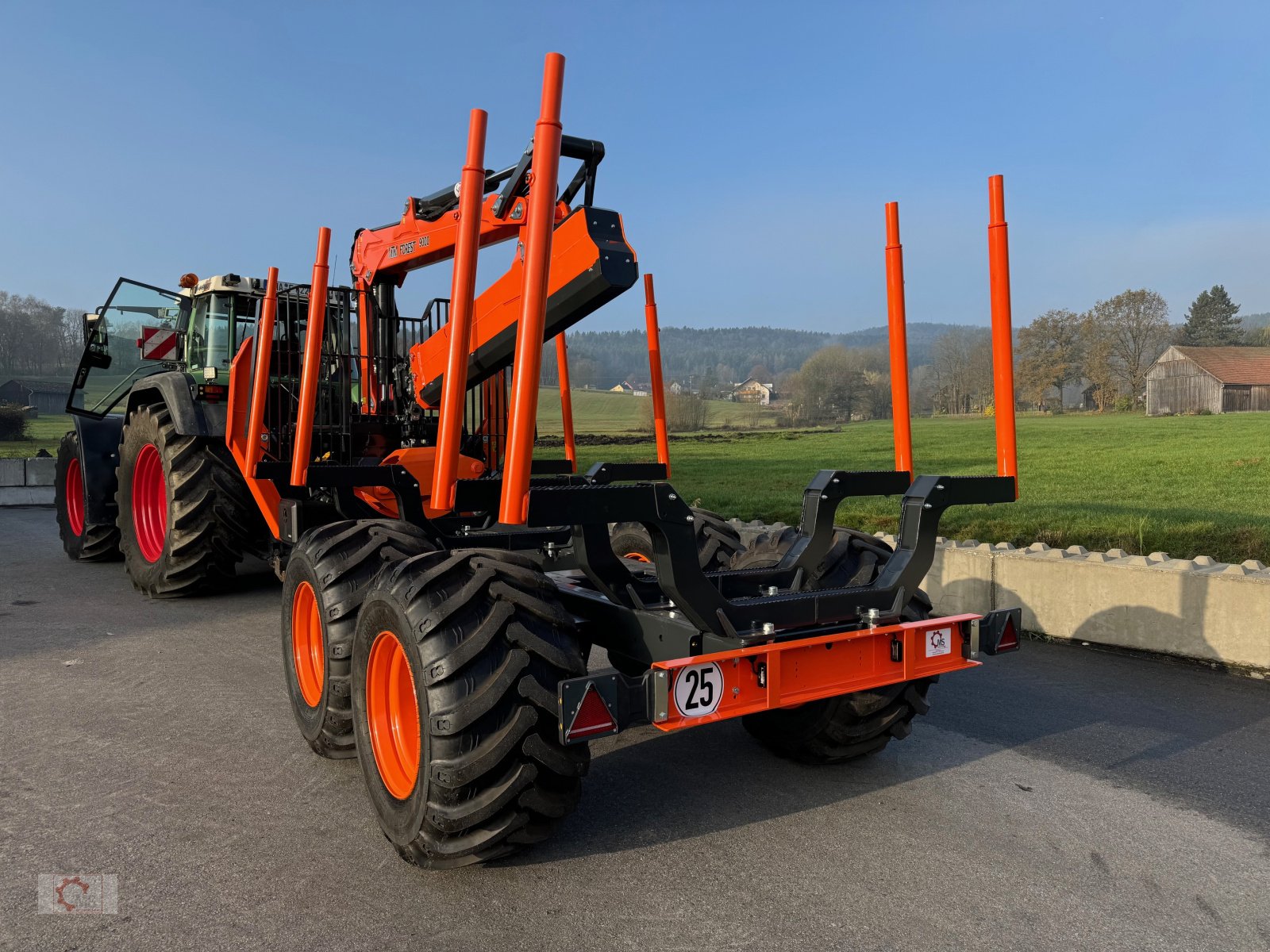 Rückewagen & Rückeanhänger tipa MTM 17T 17to 9,80m Kran Forwarder Rungen Druckluft Doppelrohrrahmen, Neumaschine u Tiefenbach (Slika 31)