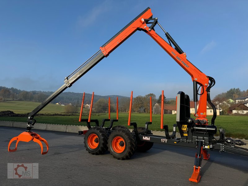 Rückewagen & Rückeanhänger typu MTM 17T 17to 9,80m Kran Forwarder Rungen Druckluft Doppelrohrrahmen, Neumaschine w Tiefenbach (Zdjęcie 1)