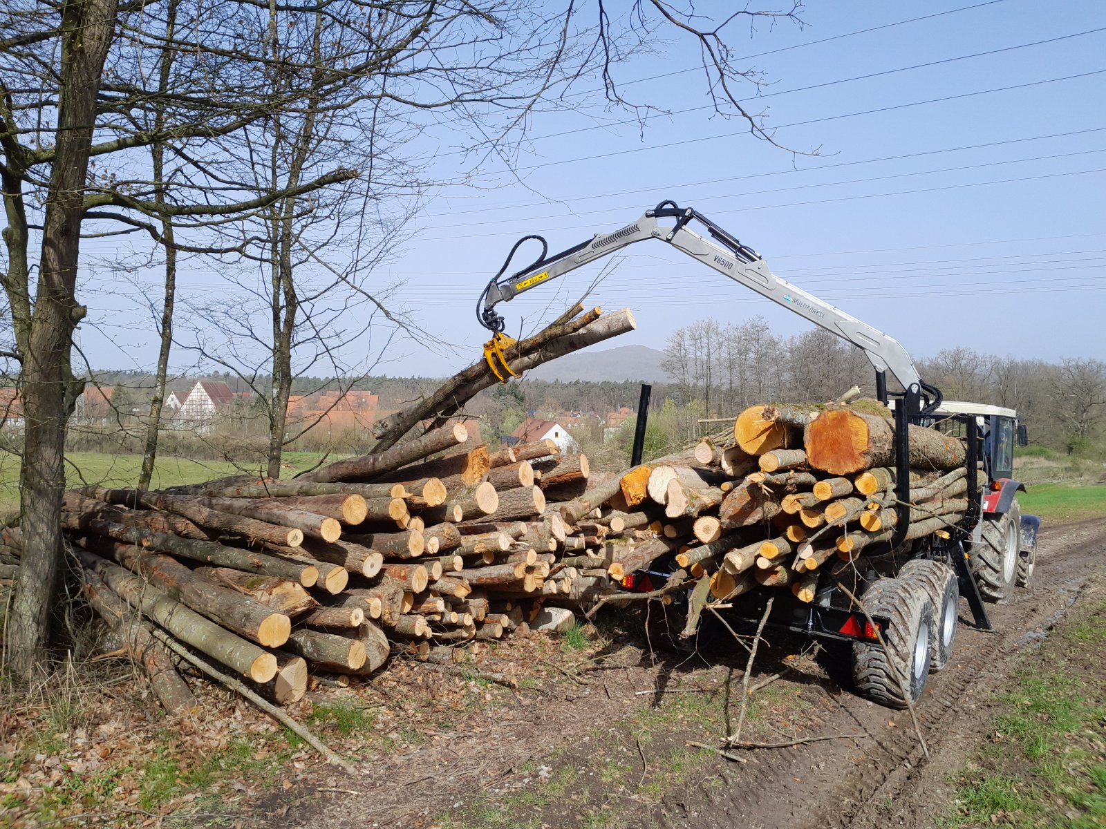 Rückewagen & Rückeanhänger Türe ait Multiforest MF850, Neumaschine içinde Happurg - Föhrenbach (resim 1)