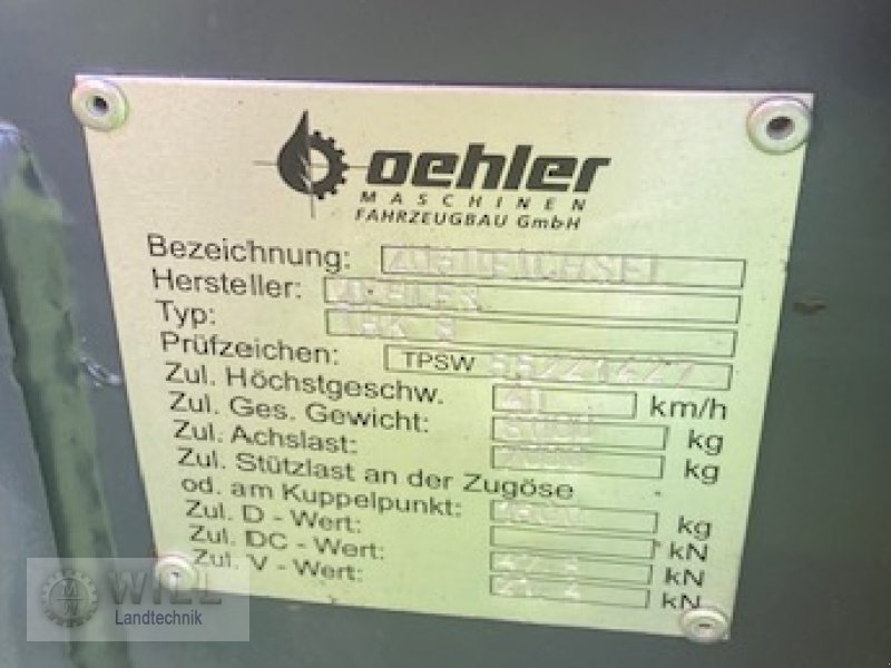 Rückewagen & Rückeanhänger tip Oehler OL THK 90 P, Gebrauchtmaschine in Rudendorf (Poză 16)