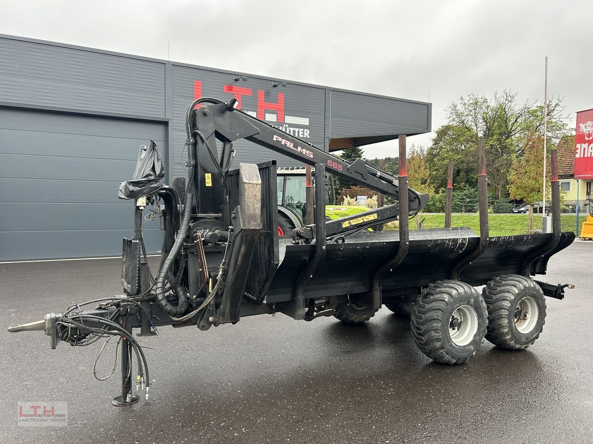 Rückewagen & Rückeanhänger du type Palms Palms 9 mit Kran 665, Gebrauchtmaschine en Gnas (Photo 1)