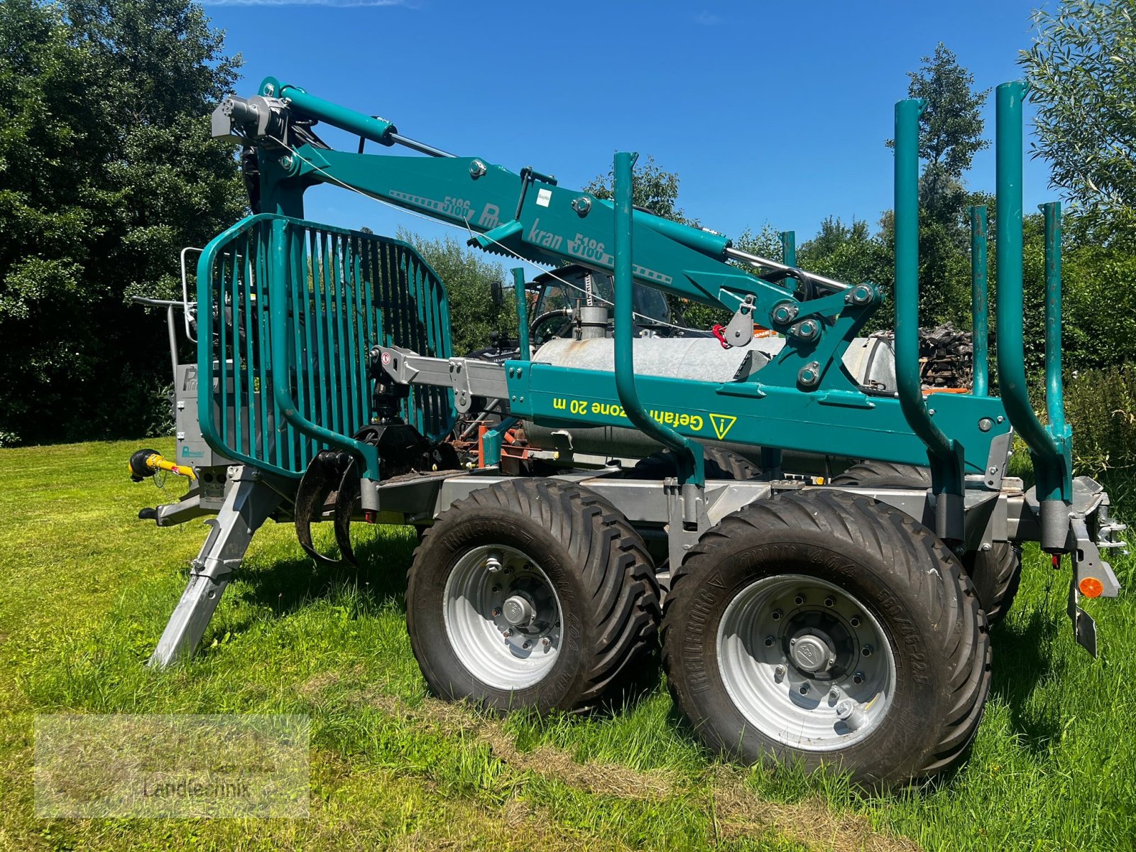 Rückewagen & Rückeanhänger a típus Pfanzelt P15 mit Kran 5186, Gebrauchtmaschine ekkor: Rudendorf (Kép 8)