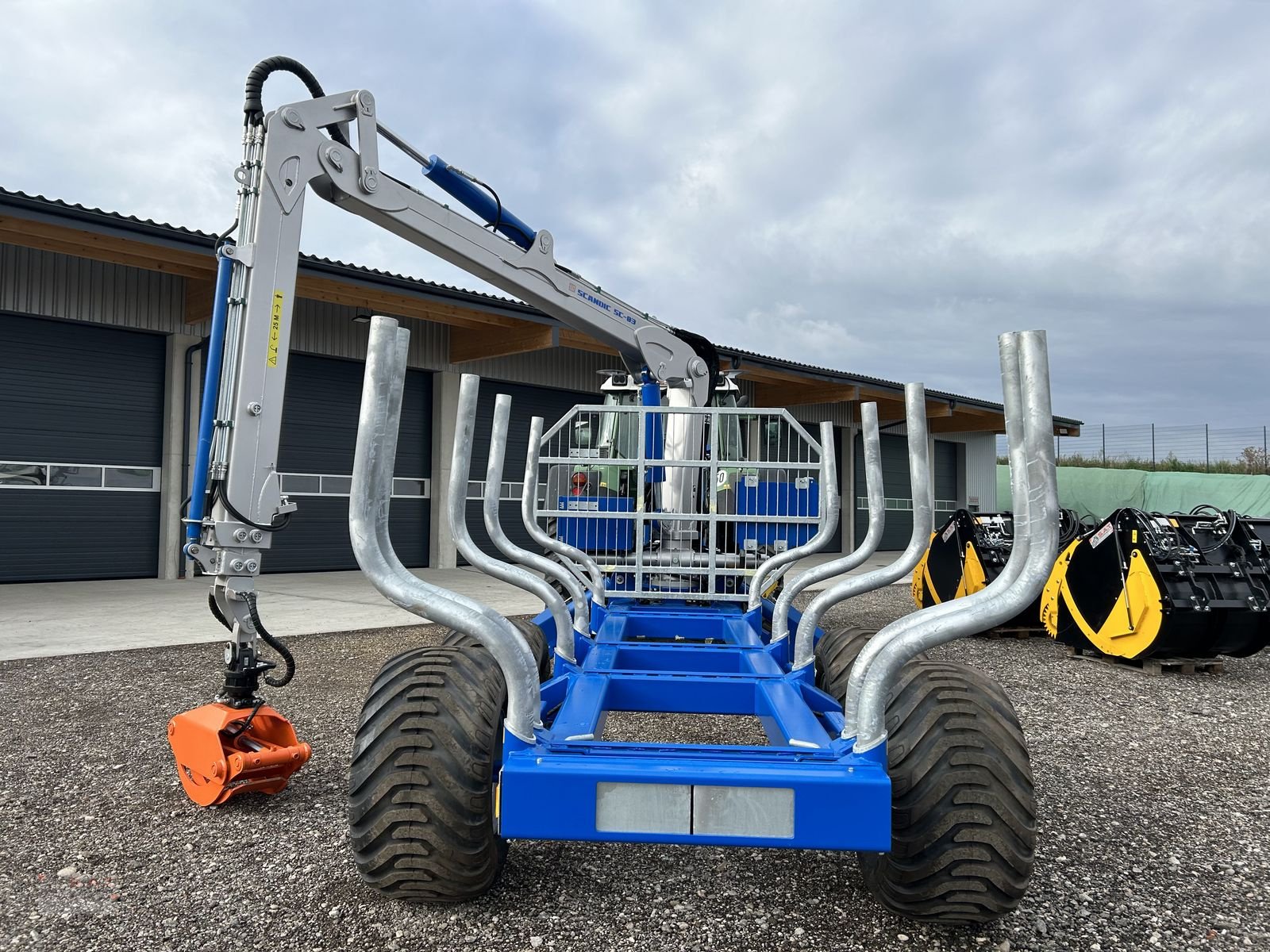 Rückewagen & Rückeanhänger van het type Scandic Rückewagen 13,5 to-8,30m Kran-NEU, Neumaschine in Eberschwang (Foto 3)