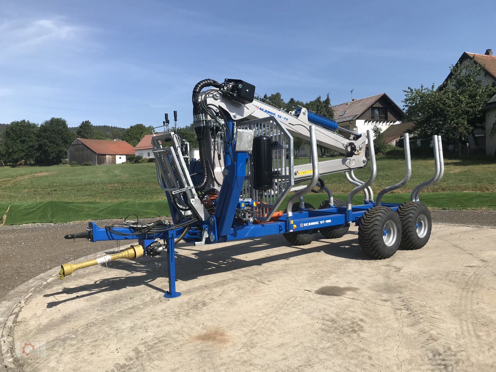 Rückewagen & Rückeanhänger tipa Scandic ST-10D 13t 7,9m Kran 850kg Hubkraft Druckluft Seilwinde, Neumaschine u Tiefenbach (Slika 2)