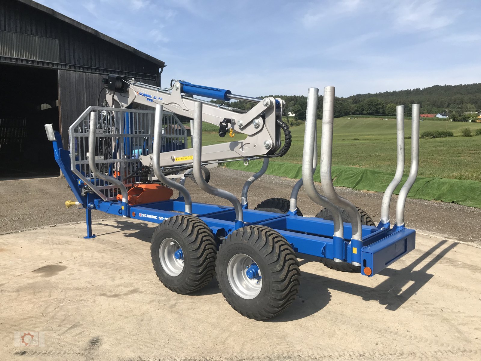 Rückewagen & Rückeanhänger tipa Scandic ST-10D 13t 7,9m Kran 850kg Hubkraft Druckluft Seilwinde, Neumaschine u Tiefenbach (Slika 13)