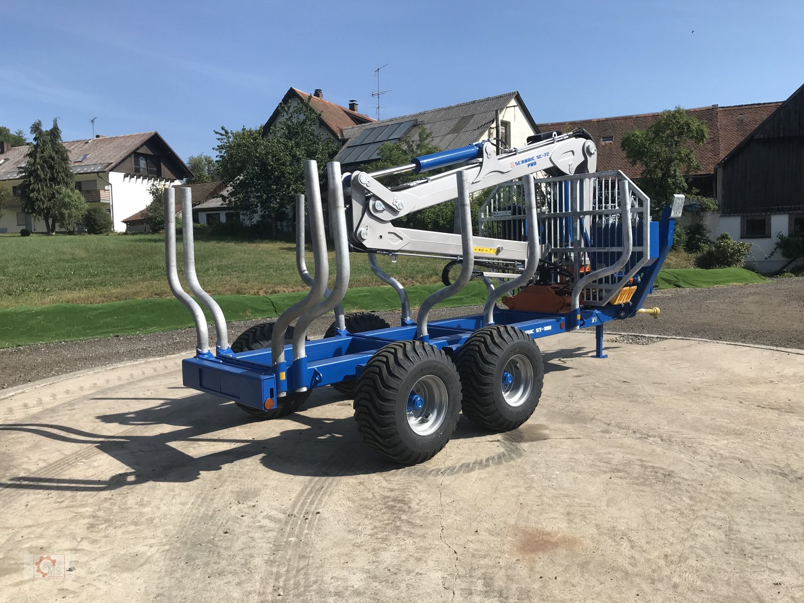 Rückewagen & Rückeanhänger tipa Scandic ST-10D 13t 7,9m Kran 850kg Hubkraft Druckluft Seilwinde, Neumaschine u Tiefenbach (Slika 18)