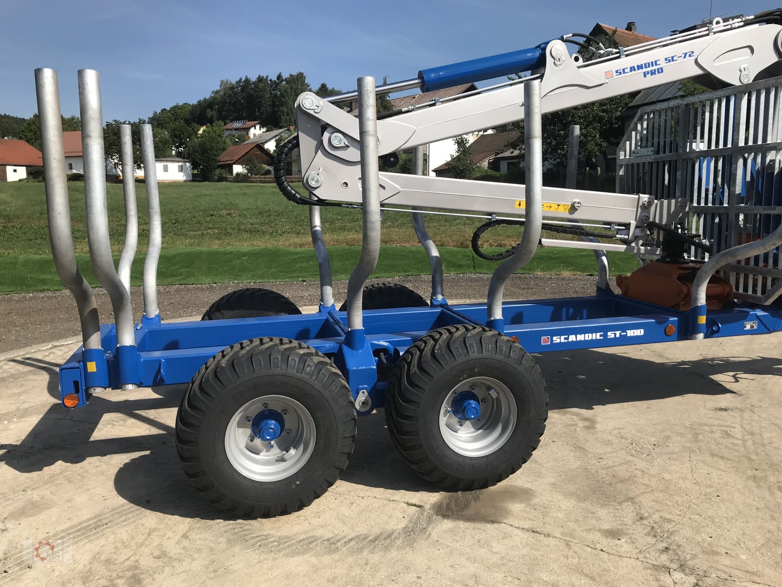 Rückewagen & Rückeanhänger tipa Scandic ST-10D 13t 7,9m Kran 850kg Hubkraft Druckluft Seilwinde, Neumaschine u Tiefenbach (Slika 19)