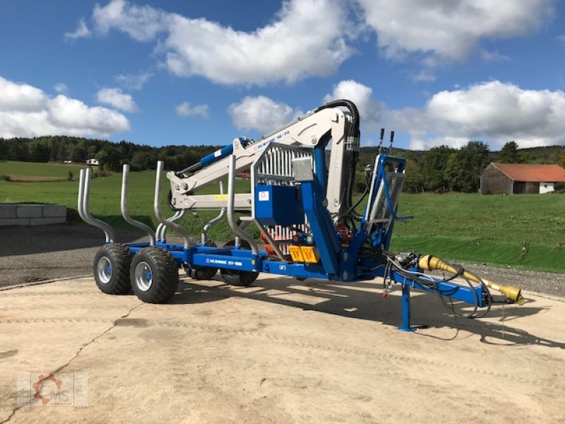 Rückewagen & Rückeanhänger van het type Scandic ST-10D 13t 7,9m Kran 850kg Hubkraft Druckluft, Neumaschine in Tiefenbach (Foto 1)