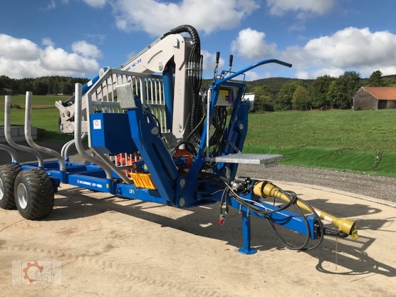 Rückewagen & Rückeanhänger des Typs Scandic ST-10D 13t 7,9m Kran 850kg Hubkraft Druckluft, Neumaschine in Tiefenbach (Bild 4)