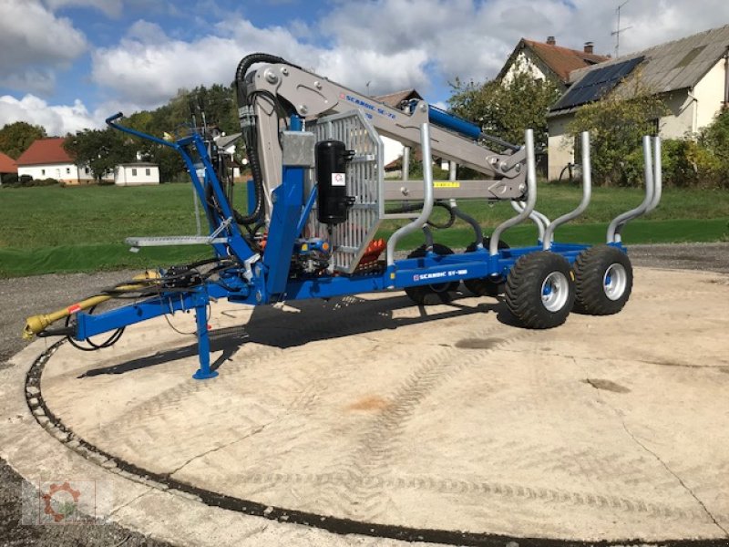 Rückewagen & Rückeanhänger van het type Scandic ST-10D 13t 7,9m Kran 850kg Hubkraft Druckluft, Neumaschine in Tiefenbach (Foto 15)