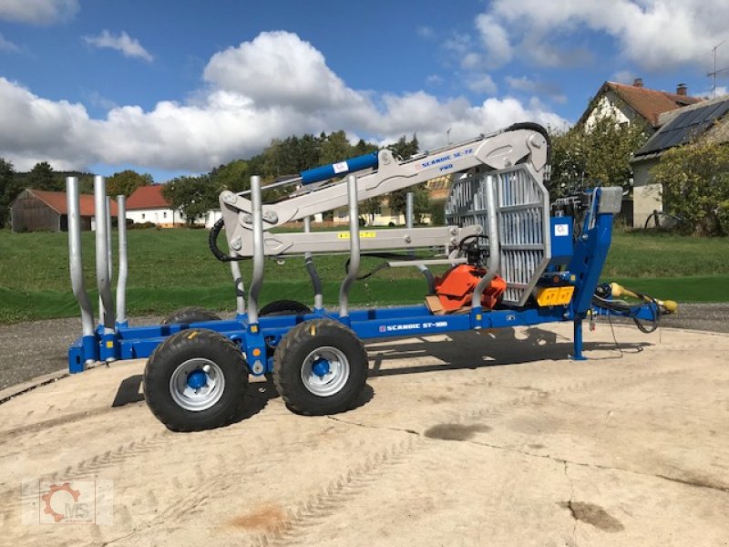 Rückewagen & Rückeanhänger del tipo Scandic ST-10D 13t 7,9m Kran 850kg Hubkraft Druckluft, Neumaschine en Tiefenbach (Imagen 2)