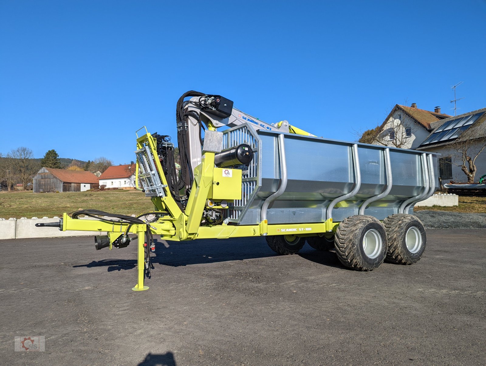 Rückewagen & Rückeanhänger tip Scandic ST-10D 13t 9m Kran 750kg Hubkraft Druckluft Funkfernsteuerung Sonderlackierung, Neumaschine in Tiefenbach (Poză 1)