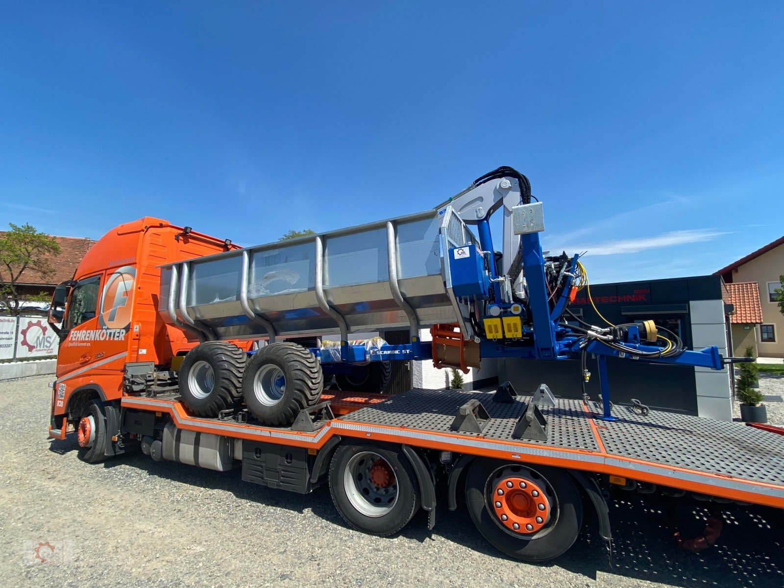 Rückewagen & Rückeanhänger tip Scandic ST-10S 13t 9m Kran 750kg Hubkraft Druckluft Seilwinde Radantrieb, Neumaschine in Tiefenbach (Poză 16)