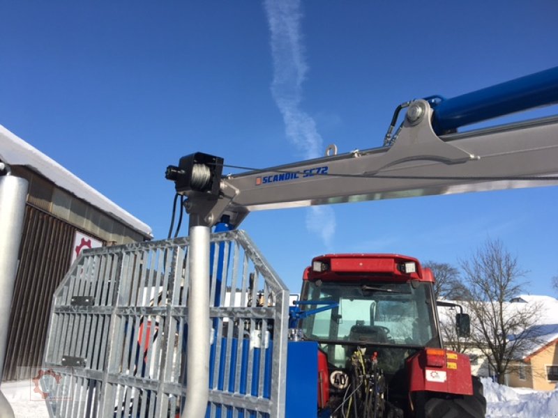 Rückewagen & Rückeanhänger van het type Scandic ST-10S 13t Rückewagen 7,9m Kran 550kg Hubkraft Druckluft Seilwinde, Neumaschine in Tiefenbach (Foto 13)