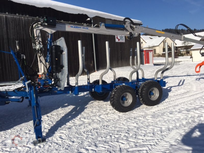 Rückewagen & Rückeanhänger a típus Scandic ST-10S 13t Rückewagen 7,9m Kran 550kg Hubkraft Druckluft Seilwinde, Neumaschine ekkor: Tiefenbach (Kép 22)