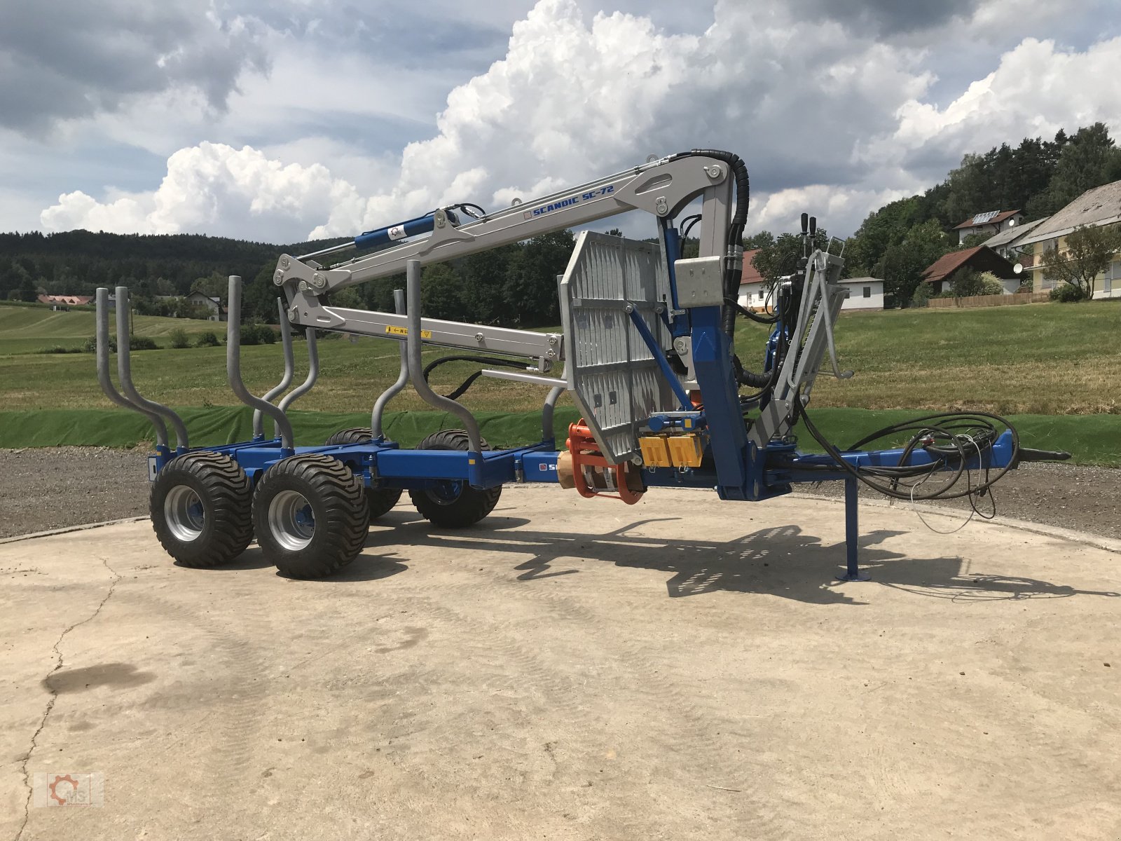 Rückewagen & Rückeanhänger du type Scandic ST-10S Rückewagen 13t 7,9m Kran 550kg Hubkraft Druckluft, Neumaschine en Tiefenbach (Photo 1)