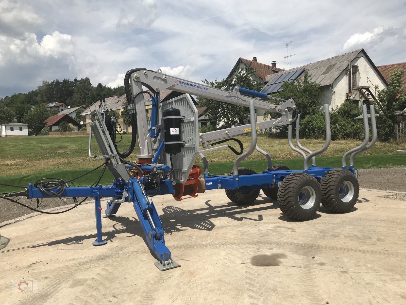 Rückewagen & Rückeanhänger du type Scandic ST-10S Rückewagen 13t 7,9m Kran 550kg Hubkraft Druckluft, Neumaschine en Tiefenbach (Photo 8)