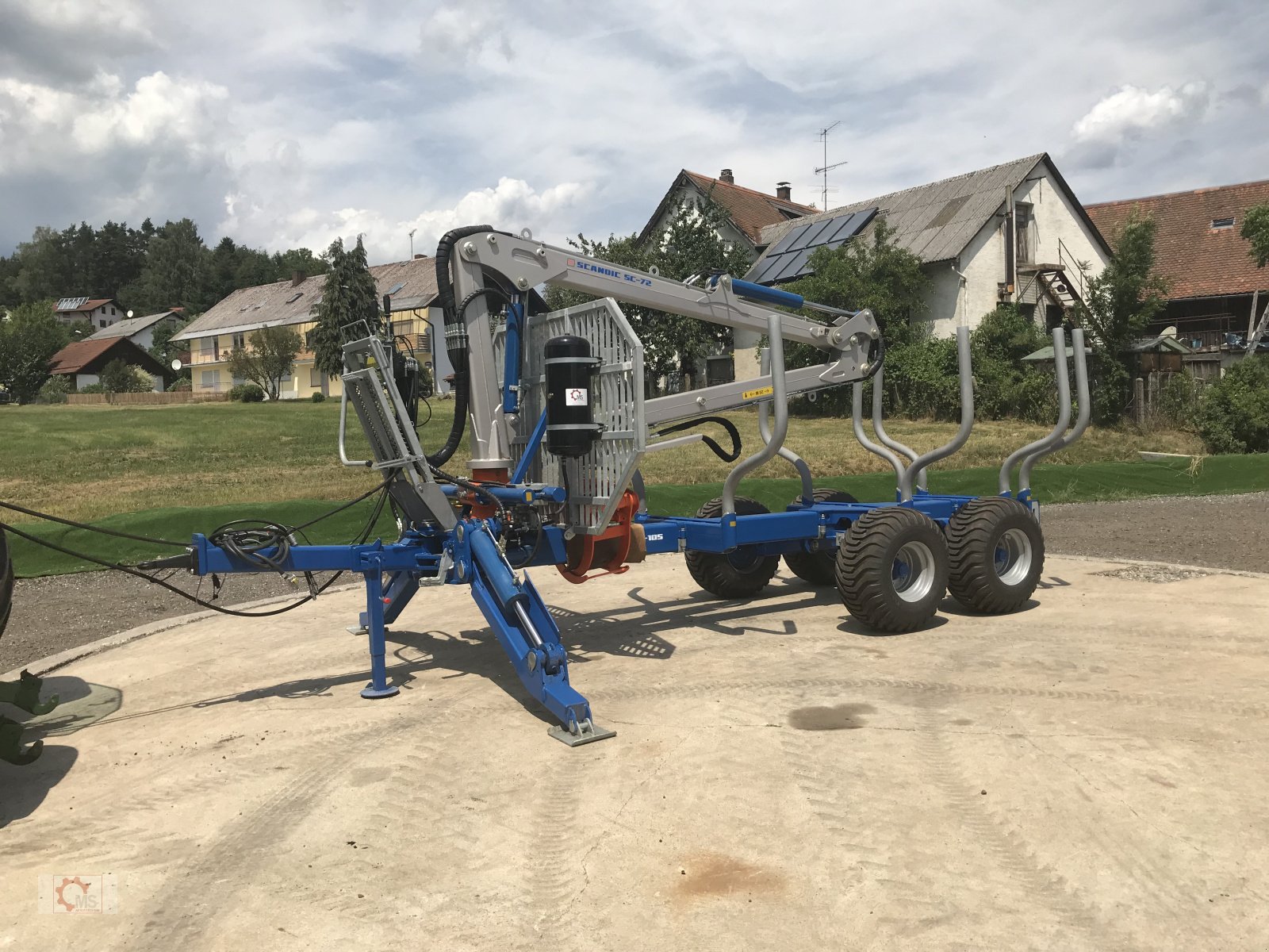 Rückewagen & Rückeanhänger del tipo Scandic ST-10S Rückewagen 13t 7,9m Kran 550kg Hubkraft Druckluft, Neumaschine en Tiefenbach (Imagen 13)