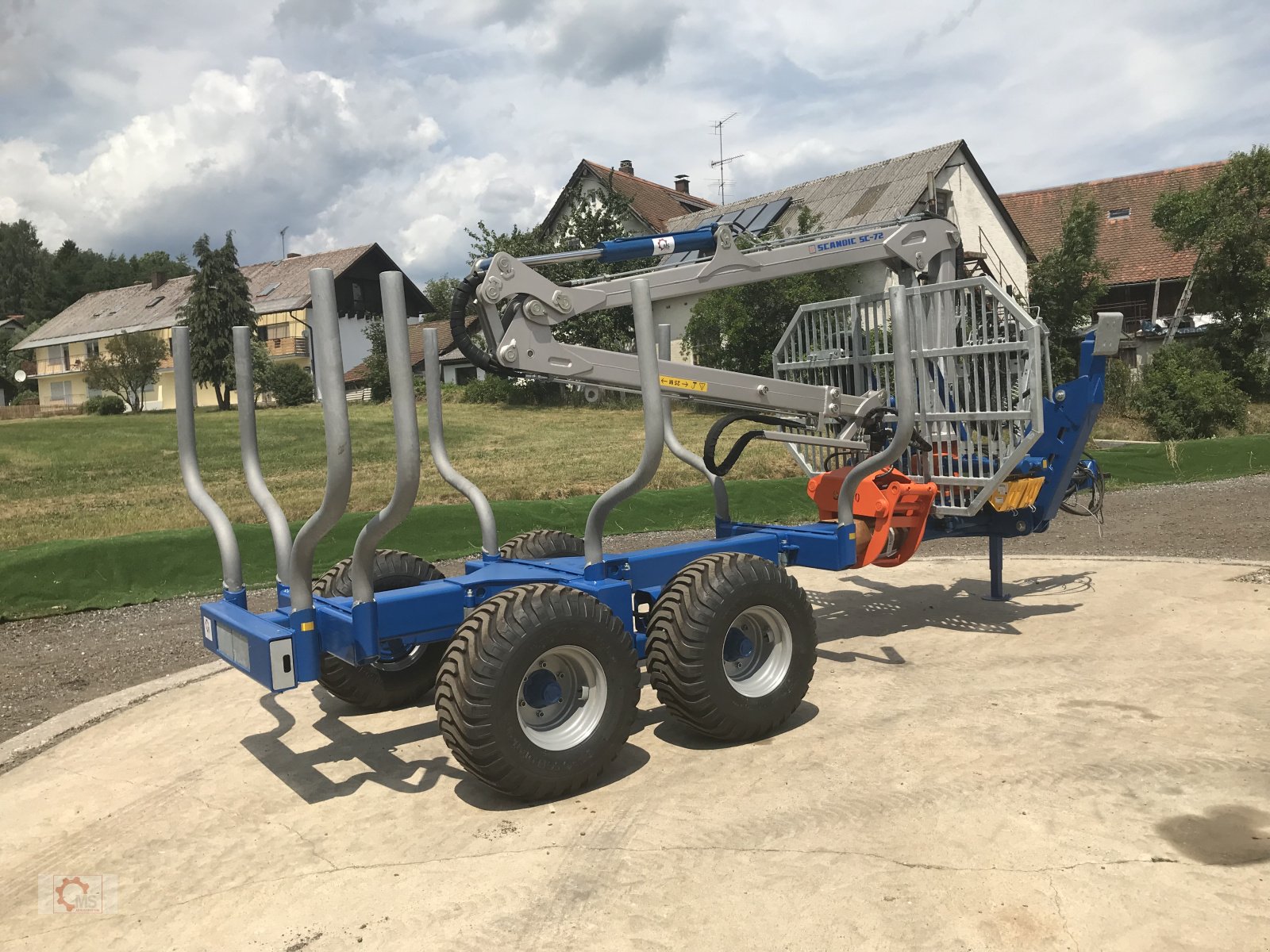 Rückewagen & Rückeanhänger typu Scandic ST-10S Rückewagen 13t 7,9m Kran 550kg Hubkraft Druckluft, Neumaschine w Tiefenbach (Zdjęcie 17)