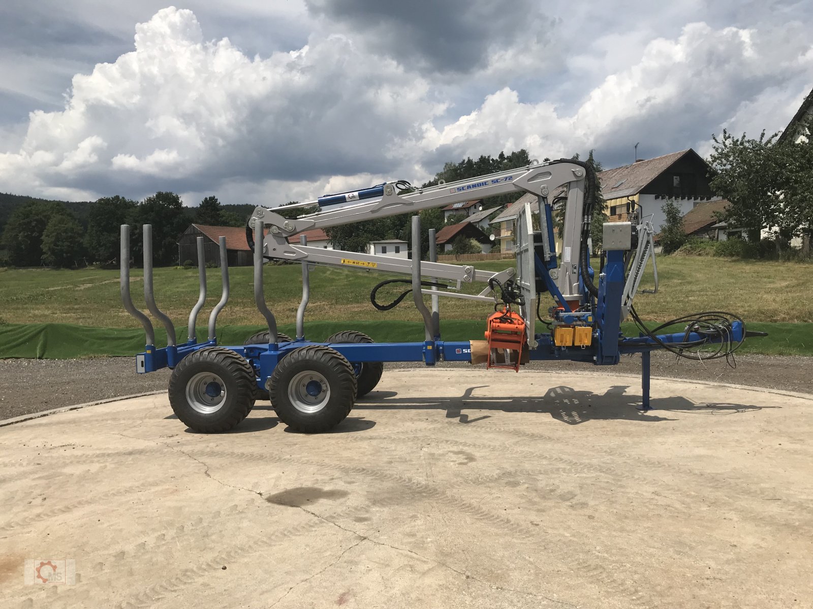 Rückewagen & Rückeanhänger типа Scandic ST-10S Rückewagen 13t 7,9m Kran 550kg Hubkraft Druckluft, Neumaschine в Tiefenbach (Фотография 18)